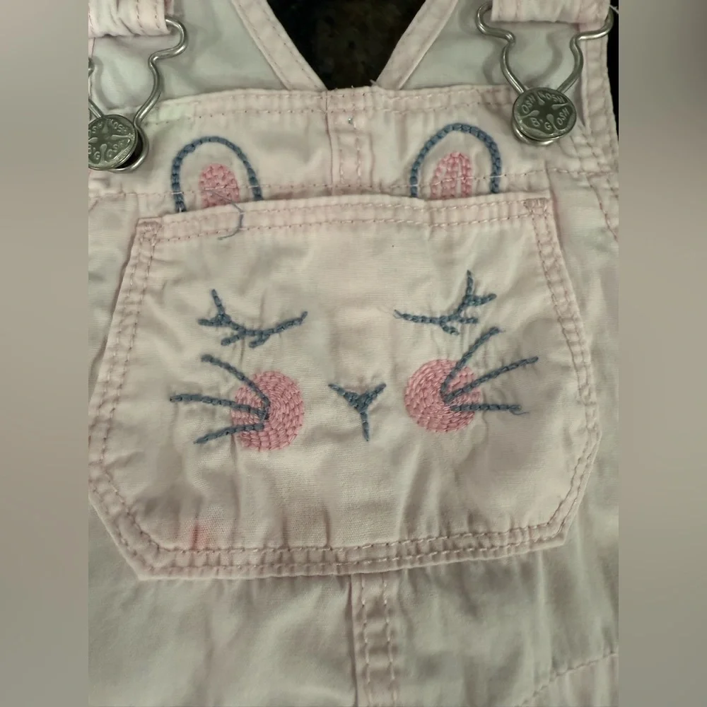 OshKosh B’gosh Baby Girls Size 4T Overall Skirt – Bunny Face/Tail Glitter Tutu